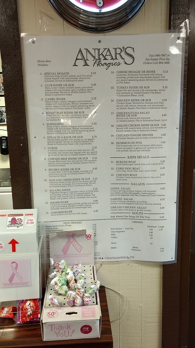 Ankar's Hoagies 58 Menu - Image 6